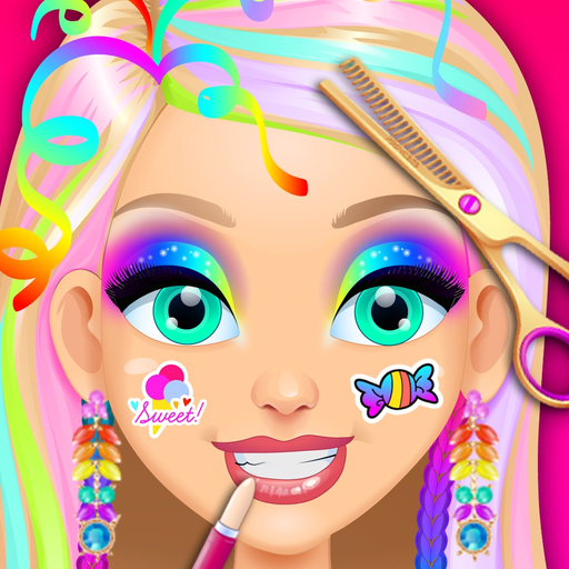 Rainbow Princess Hair Salon app icon