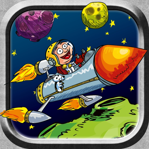 Rocket Launch into space app icon