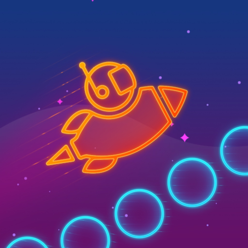 Take Me To Mars -glow stickman app icon