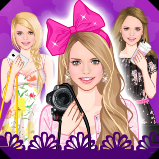 Floral summer dress up game app icon