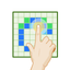 Squares and colors icon