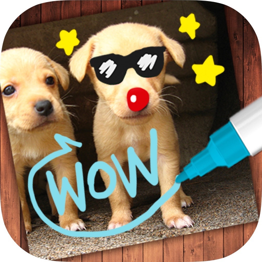 Draw on Photos – Add Stickers app icon
