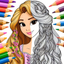 Rapunzel coloring game & paint icon