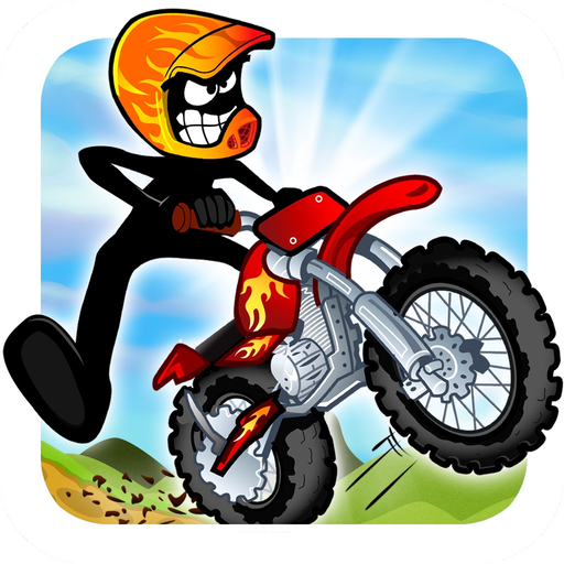Stickman Bike Hill Race Free Addictive Rider Run app icon