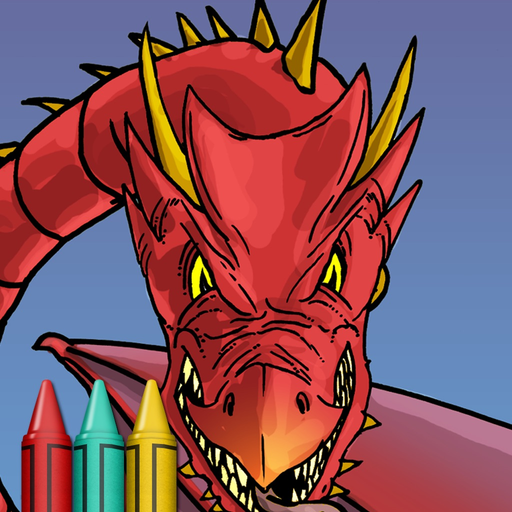 Dragon Attack Coloring Book app icon