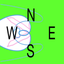 Know direction standing point icon
