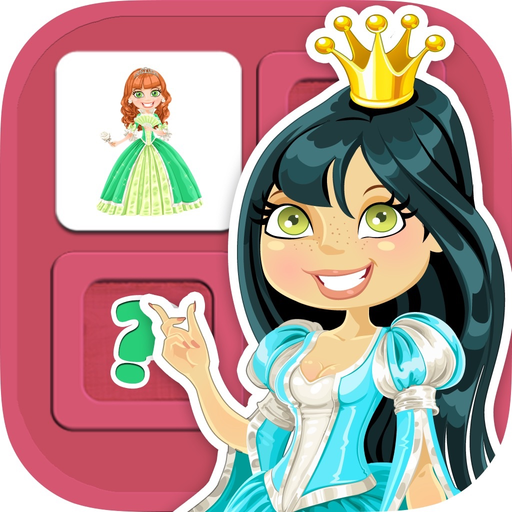 Memory game princesses: learning game of brian training for girls and boys app icon