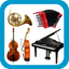 New music instrument sound icon