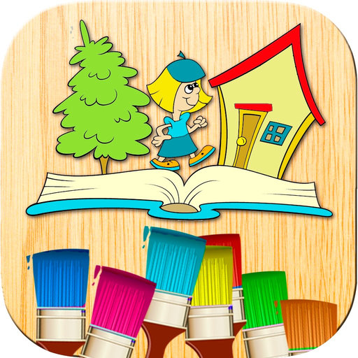 Coloring book for kids - drawings color games app icon