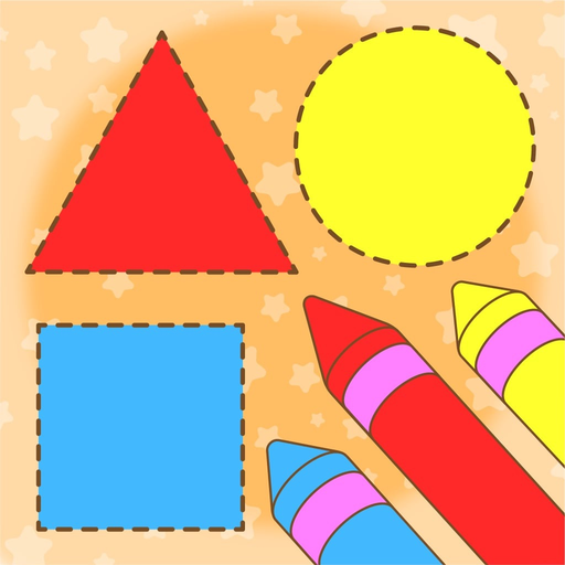 Shapes and colors learn games app icon