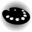 Easy binary photo effector icon