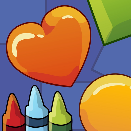 Counting Shapes Coloring Book app icon