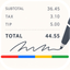 Split the Check Receipt Tool icon