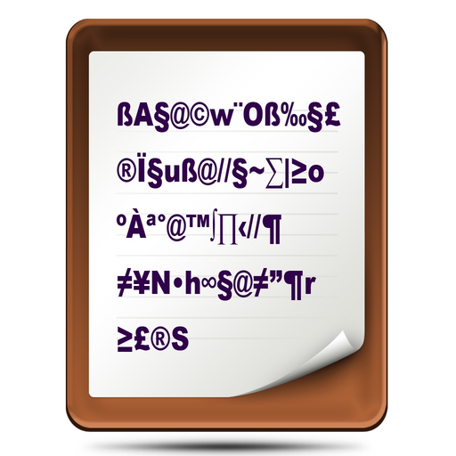 Corrupted Text Reader app icon
