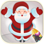 Christmas, coloring pages book icon