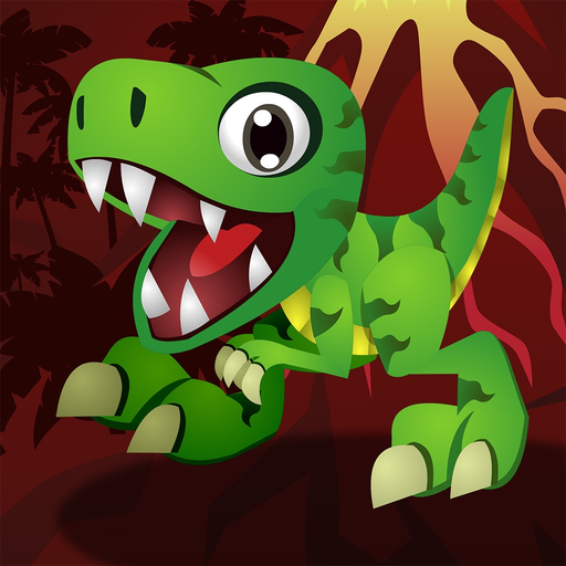 Bouncy Dino Hop - The Best of Dinosaur Games with Only One Life app icon