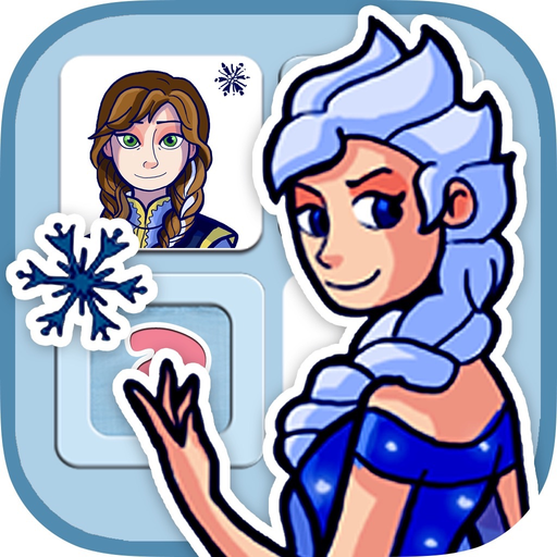 Memory game for girls: Ice Princess - learning game for girls app icon