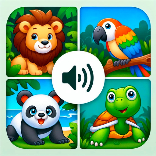 Animal sounds – learn game app icon