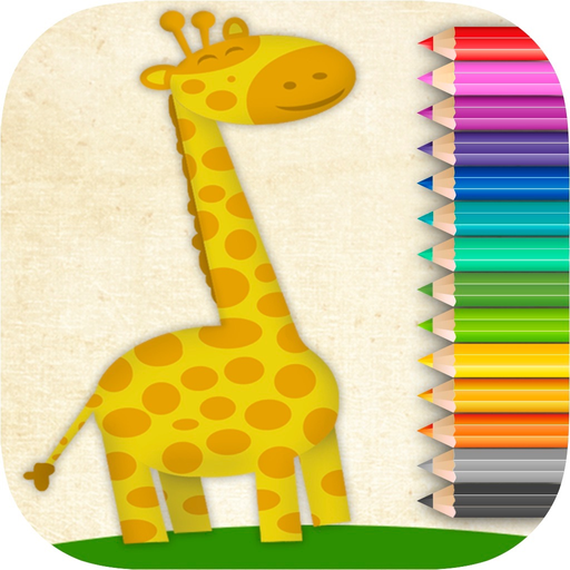 Animals coloring book – paint drawings app icon
