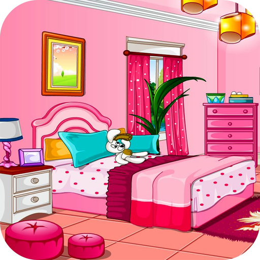 Girly room decoration game app icon