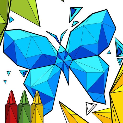 Geometric Designs Coloring app icon