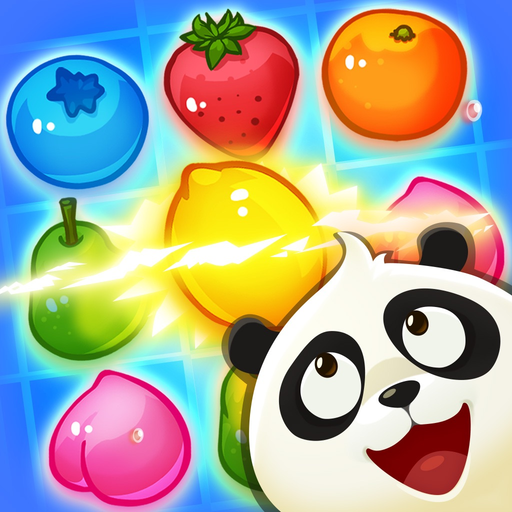 Panda Juice - matching 3 fruit land puzzle adventure app icon