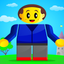 RGB Man Express Run - Red Blue Man Running in Green World icon