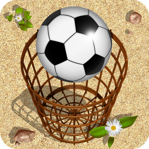 Ball and basket. Ball and wall app icon