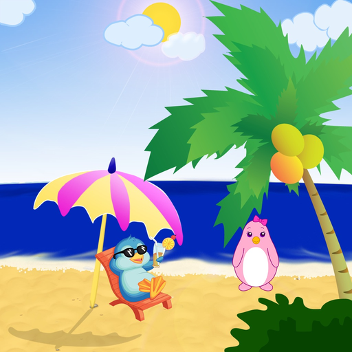 Bird Beach - memo brain to match same classic pet cards app icon
