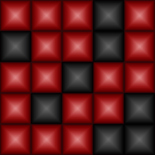 ZigZag Puzzle. Red and black app icon