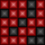 ZigZag Puzzle. Red and black icon