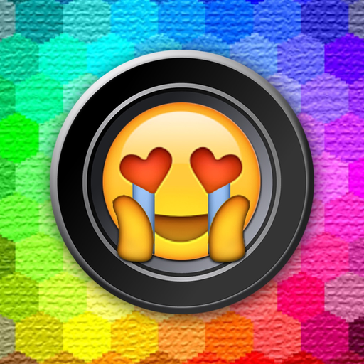 Emoji Stickers Camera (Photo Effects + Camera + Stickers + Emoji + Fun Words Meme) app icon