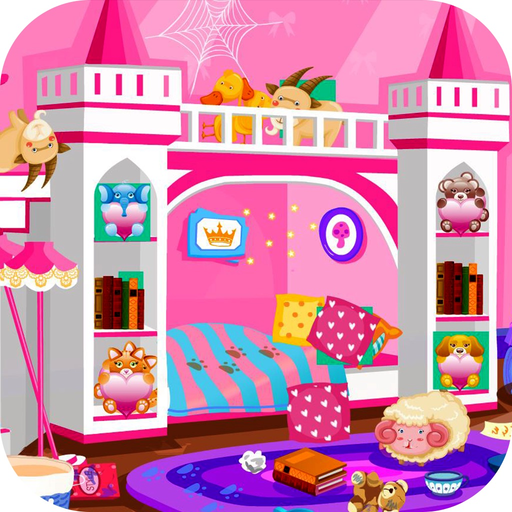 Princess room cleanup games app icon