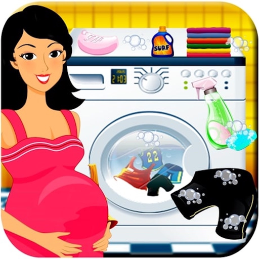 Pregnant Mom Baby Care Laundry app icon