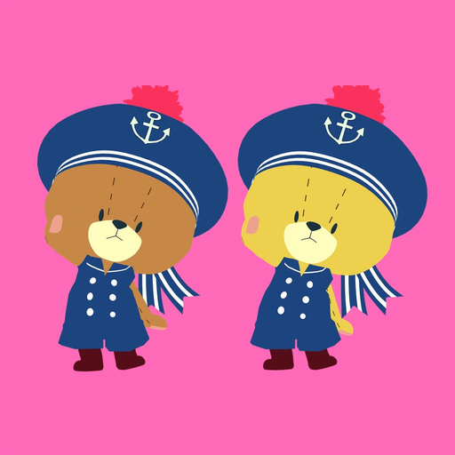 Kids game - Play and Sound!  TINY TWIN BEARS app icon
