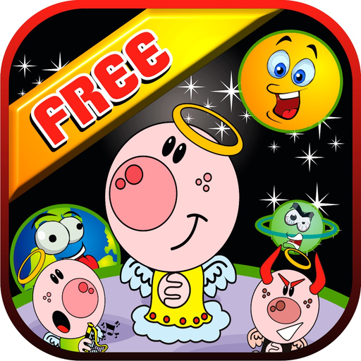 Puzzles FREE. Play with planets, monsters, angels and other characters! app icon