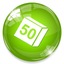 Dice 50 icon