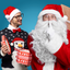 Selfie with Santa – xmas jokes icon