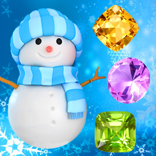 Snowman Games and Christmas Puzzles - Match snow and frozen jewel for this holiday countdown app icon