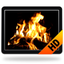 Fireplace Screensaver & Wallpaper HD with relaxing crackling fire sounds (free version) icon