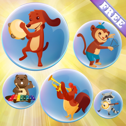 Music Bubbles for Toddlers and Kids : Musical Instruments and sounds ! FREE app icon