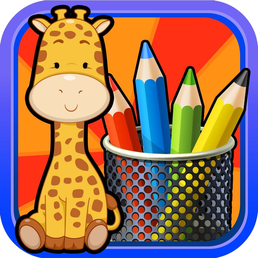 Kids Doodle & Animal Coloring Draw Book -  play my pet paint pad and color drawing farm games for the preschool kids app icon