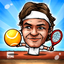Puppet Tennis: Topspin Tournament of big head Marionette legends icon