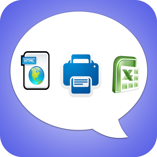 Export Messages - Save Print Backup Recover Text SMS iMessages app icon