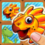 Jurassic dinosaur world pairs puzzle for toddlers and kids icon