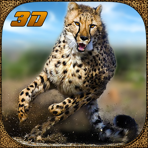 Wildlife cheetah Attack simulator 3D – Chase the wild animals, hunt them in this safari adventure app icon
