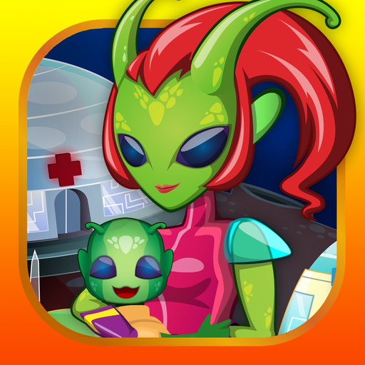 Alien Mommy New Baby Doctor - mommy's newborn babycare sister & girl family adventure games app icon