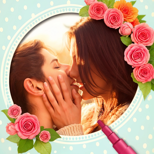 Romantic love photo frames. app icon