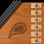 Arabic / Turkish Qanun musical instrument free icon
