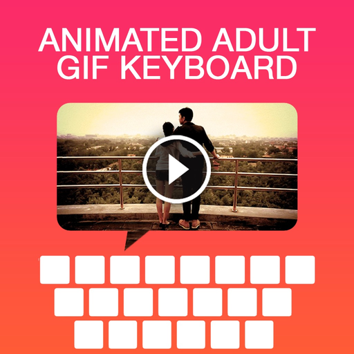 Animated Adult GIF Keyboard app icon